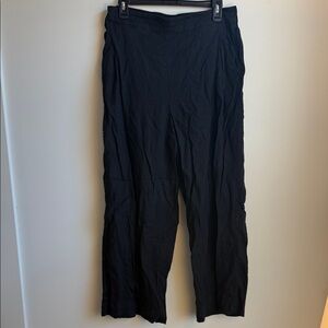Madewell linen trouser pants in black
